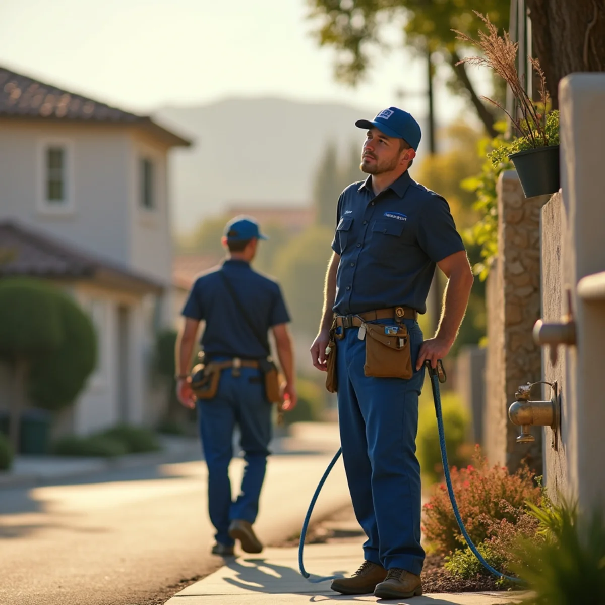 A California foothill neighborhood served by Wedlisse Plumbers