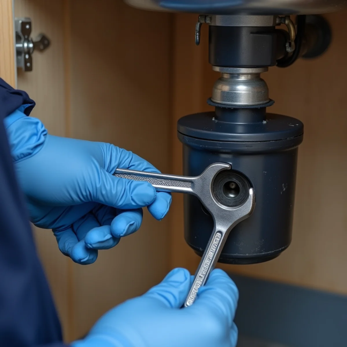 Wedlisse Plumbers handling garbage disposal repair for a home in El Dorado Hills, CA