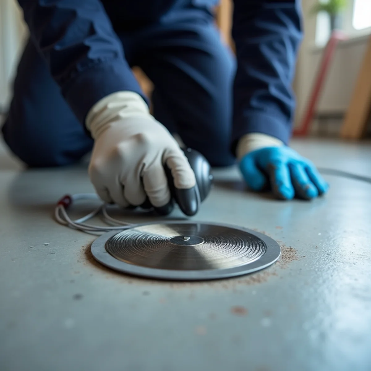 Wedlisse Plumbers handling slab leak detection for a home in El Dorado Hills, CA