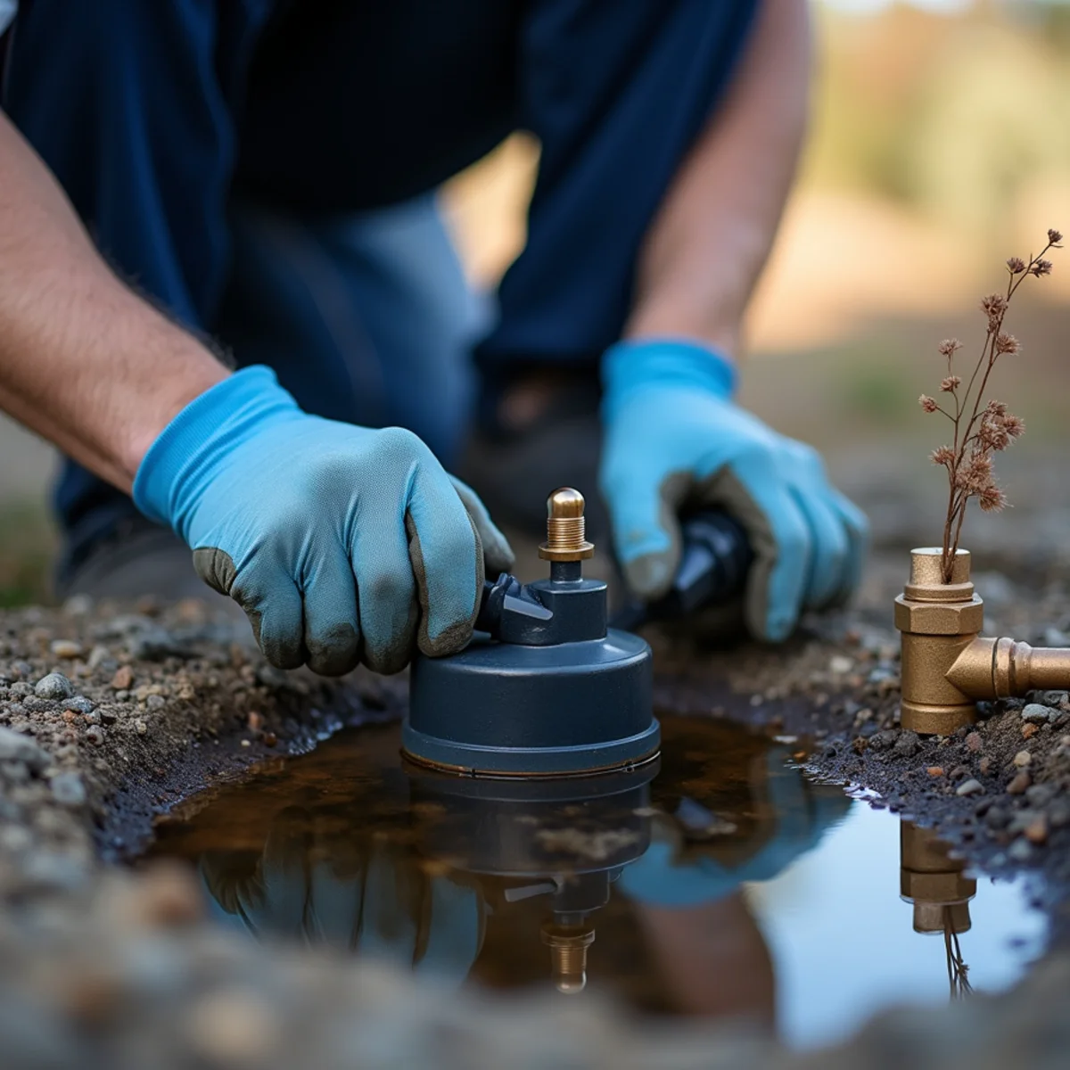 Wedlisse Plumbers handling sump pump services for a home in El Dorado Hills, CA